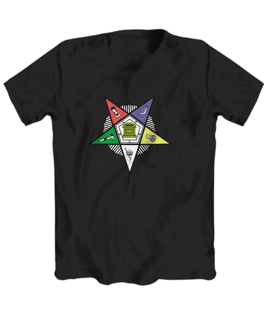 

Masonic Shirt - Order Of The Eastern Star Symbol Oes Tee Freemason Logo Apparel Printing Tee Shirt