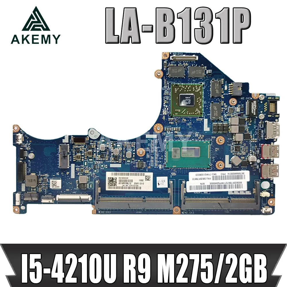 Высокое качество ZIVY1 LA-B131P для Lenovo Ideapad Y40-70 Материнская плата ноутбука I5-4210U R9 M275X 2