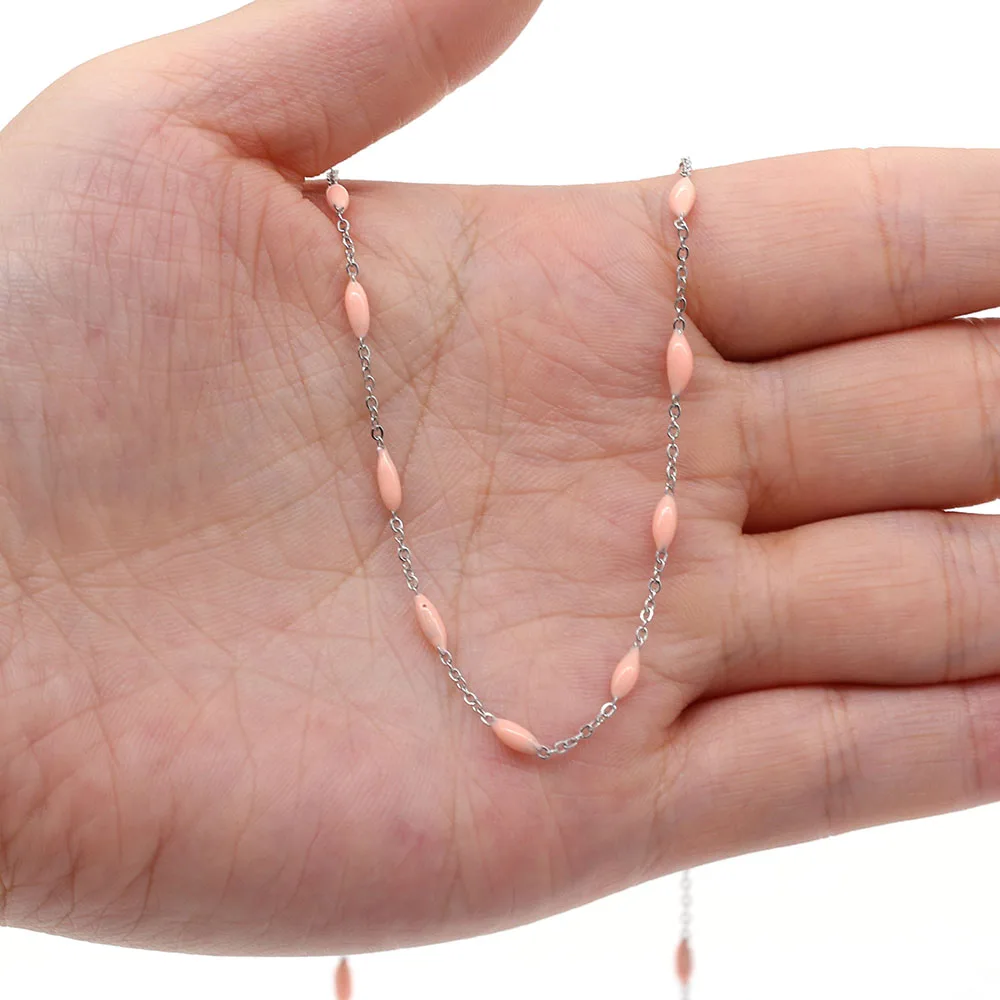

1 Meter Handmade Vintage Stone Drip Beads Choker Collar Necklace For Women Necklaces Bracelets Anklet Making DIY Jewelry Finding
