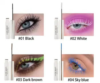 

Makeup Tool 12 Color Mascara Blue Green Red Black White Liquid Lash Extension Mascara Waterproof Fast Dry Eyelashes