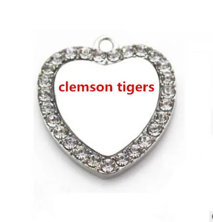 Новое поступление, Спортивные Подвески Clemson для браслетов DIY, ожерелья и сережек, брелоков, ювелирных аксессуаров 20 шт./лот - Окраска металла: as picture