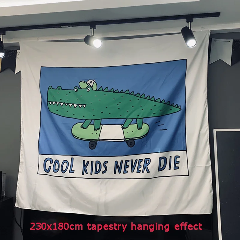 Crocodile Tapestry Wall Hanging Cartoon Kids Tapestries Curtain Gift Background Cloth Cover Home Decor tapestry decor