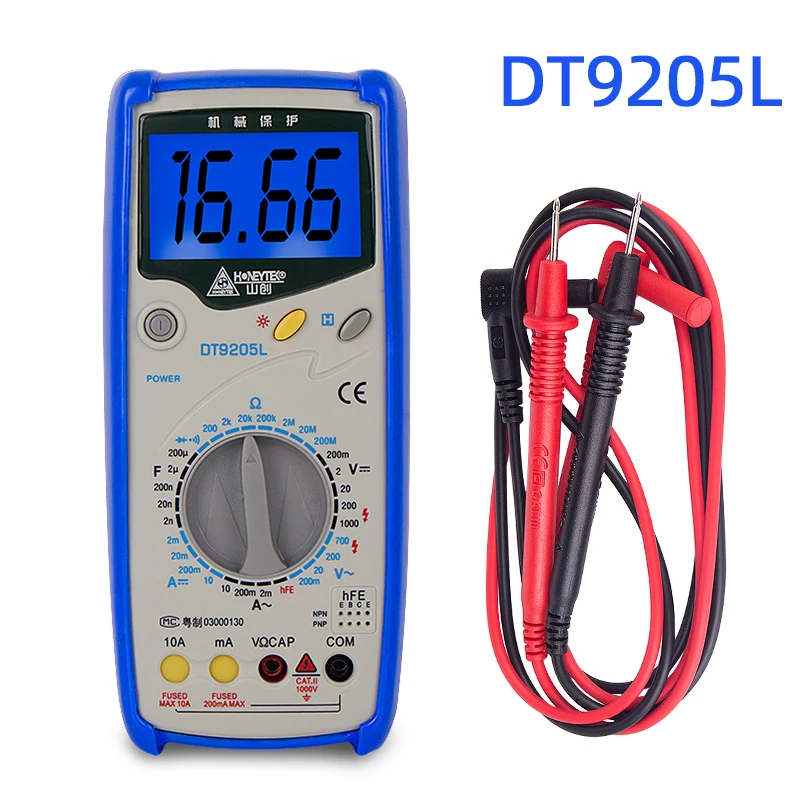 

Digital multimeter pocket esr meter capacitor tester AC/DC voltage indicator multi meter digital capacimeter wires for tester