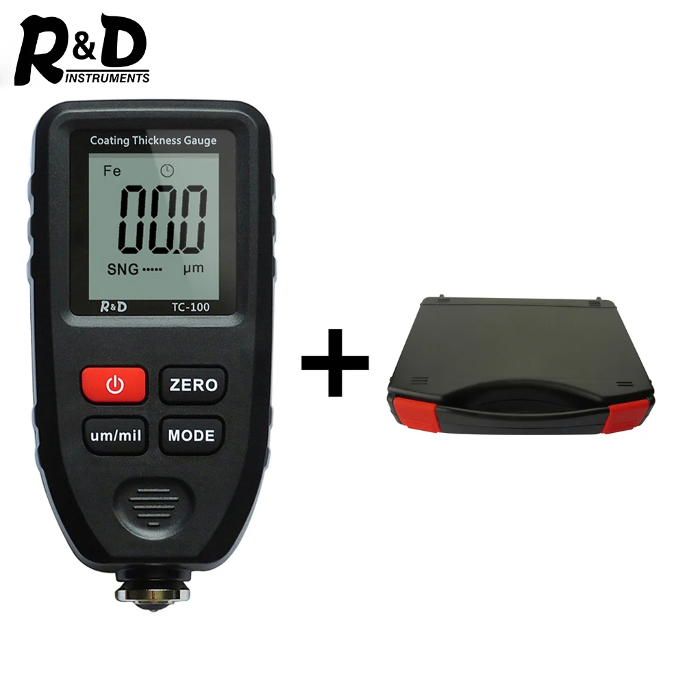 

R&D TC100 with BOX Car Thickness Gauge Meter Digital Paint Films For Car Paint Tester LCD Thickness Coating Meter