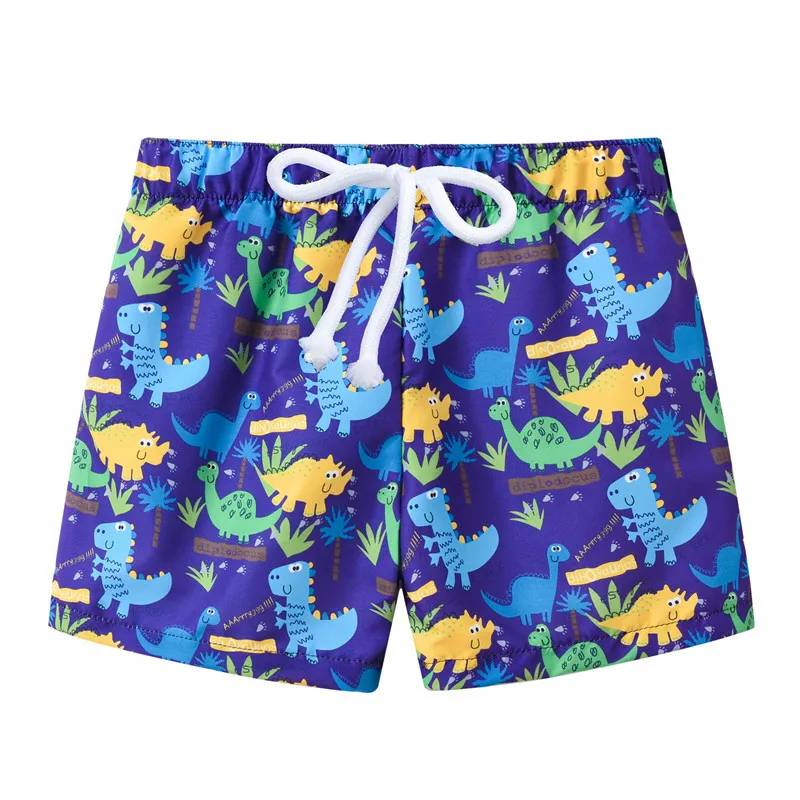 Быстросохнущие пляжные шорты с рисунком для маленьких мальчиков; детский купальный костюм; пляжные шорты; От 2 до 6 лет одежда для маленьких мальчиков
