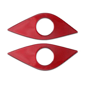 

for Chevrolet Camaro 2016 -2020 Carbon Fiber Car Rear Door o Speaker Cover Trim Frame Sticker Accessories