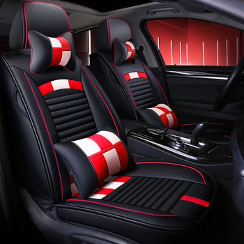 

Full Coverage Eco-leather auto seats covers PU Leather Car Seat Covers for audi a6 c5 c6 c7 4f avant allroad audi a7 audi q3