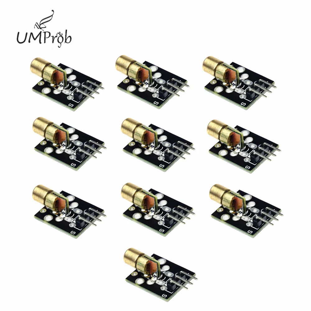 10 шт./лот KY 008 3pin 650nm красный лазерный передатчик точечный диод Медная головка