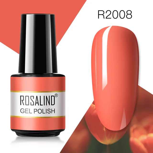 ROSALIND Gel Nail Polish 7ML Matte Base Top Coat For Soak Off Gel Polish UV LED Gel Semi Permanent Varnishes Design Nail Art RAR2008