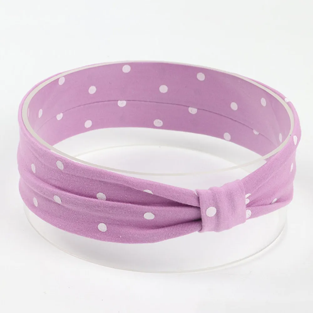 Cute Baby Toddler Infant Headband Girls Bow Polka Dot Knot Headband Stretch Hairband Headwear hair accessoriesbaby 