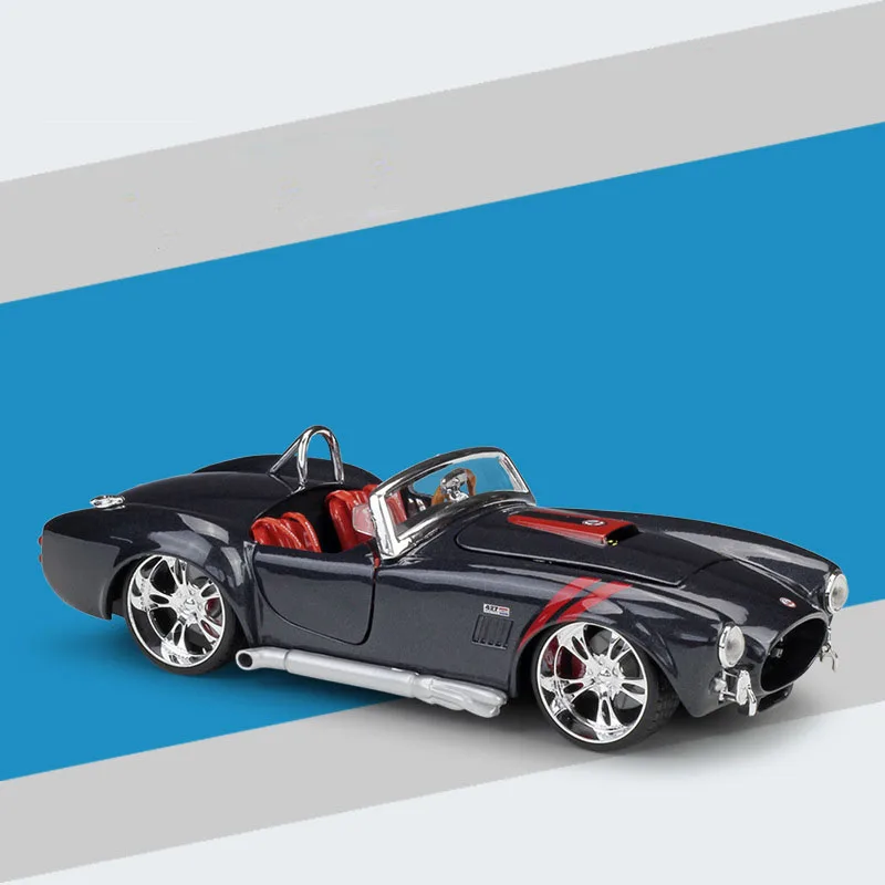 1/24 1965 Shelby Cobra 427 алюминиевые модели автомобилей игрушка металлический литой под давлением классический родстер автомобиль для детей день рождения Коллекция Подарочные игрушки