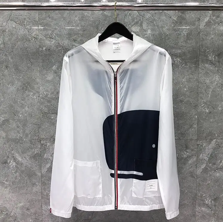Brand Fashion Jacket Men Quick Dry Uv Sun Protection Sports Coats Whale