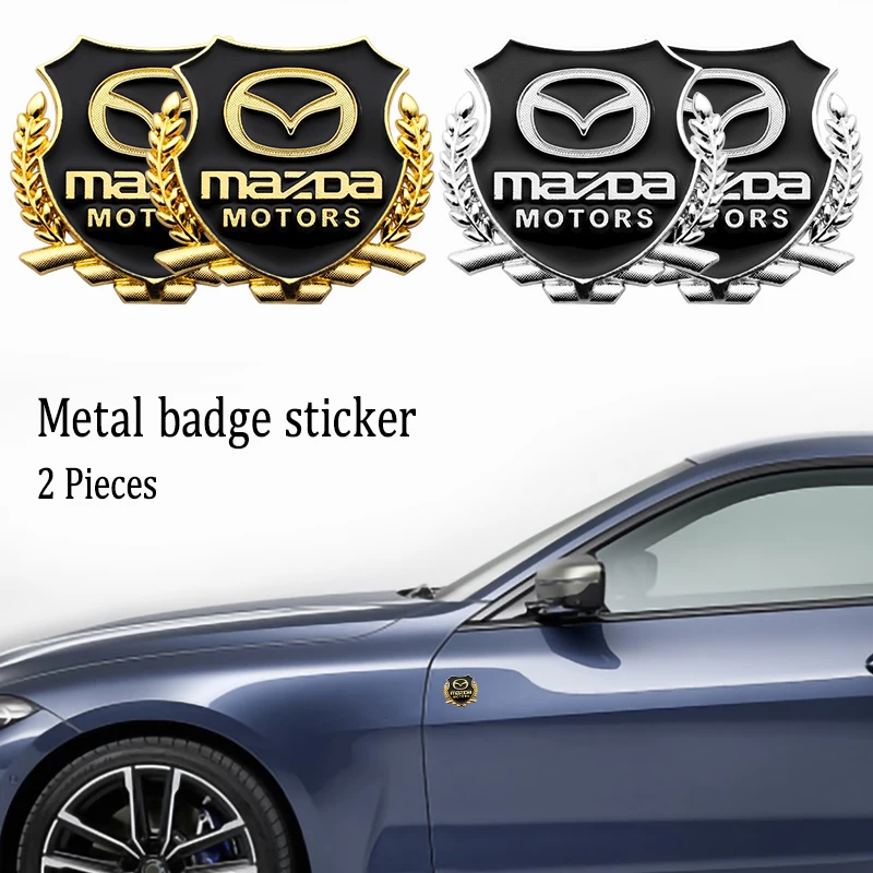 Фото 2 шт. металлические наклейки на боковые двери автомобиля Mazda 3 | Автомобили и