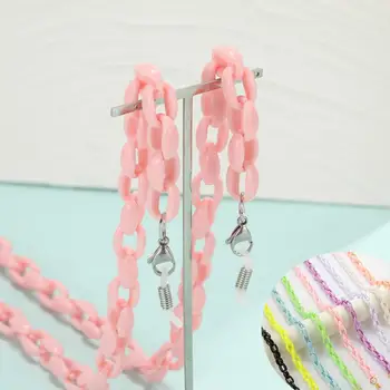 

Teamer Acrylic Glasses Chain for Children Mask Lanyards Neck Holder Sunglasses Straps Black Pink Mask Necklace