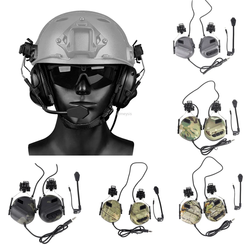 

Anti-noise Shooting Headset Earmuff Military Tactical Communication Headphone Sound Amplification Airsoft Paintball Headset
