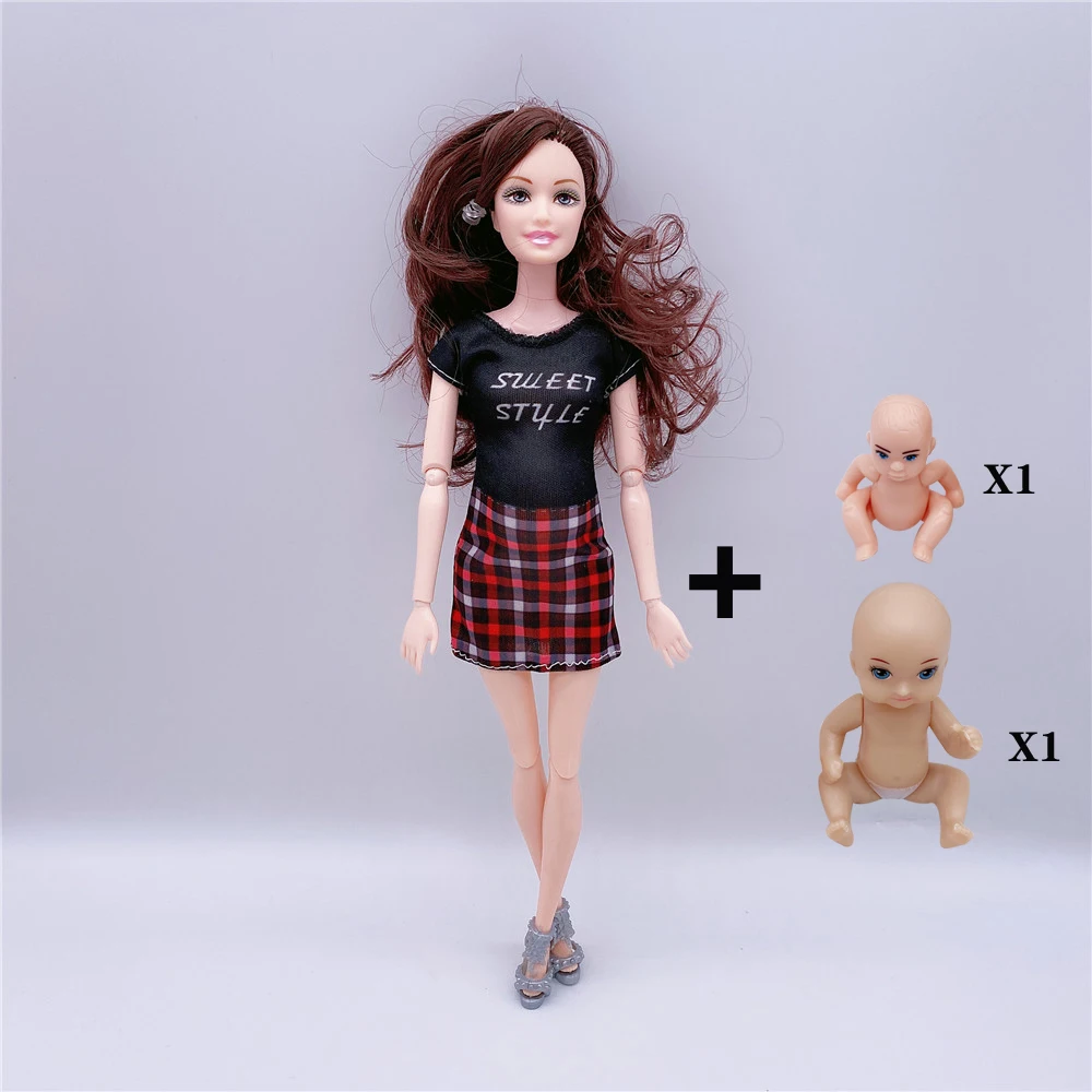 Conjunto de Bonecas Barbie Família Feliz Mãe Grávida Midge - Brinquedos  para Pai, Menina e Bebê