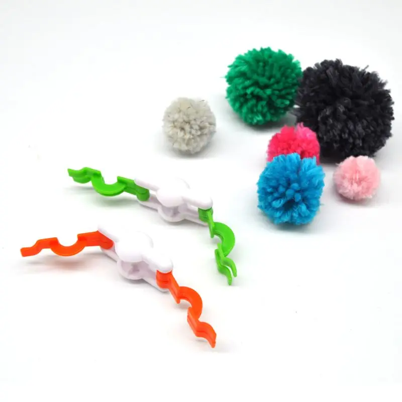 2 шт Pompom pom чайник для пушистого шарика ткацкая Игла DIY шерсть Вязание