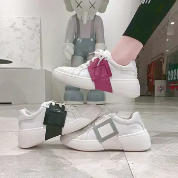 

Women's thick-soled white shoes 2020 Spring New Internet celebrity casual sneakers all-match trendy shoes