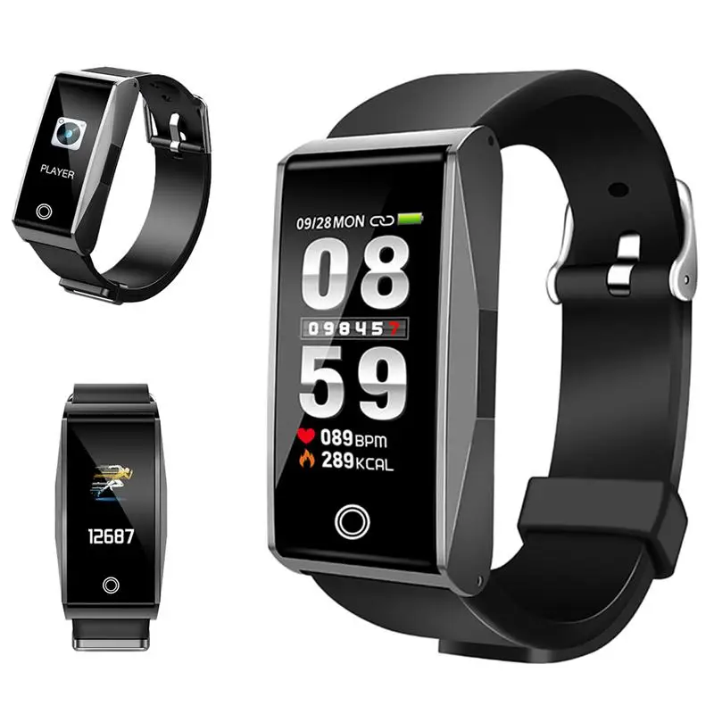 Smartband Трекер Активности Шагомер фитнес-браслет счетчик шагов Смарт-часы для мужчин и женщин - Цвет: Серый
