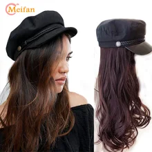 MEIFAN Модная хлопковая шапка Кепка парики для женщин Повседневная Уличная плоская кепка элегантная однотонная осенне-зимняя теплая шапка-берет