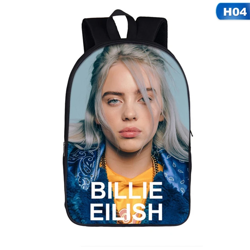 Billie Eilish рюкзаки женские/мужские Школьные сумки дорожные сумки для ноутбука подростковый рюкзак для ноутбука - Цвет: SB0346H04