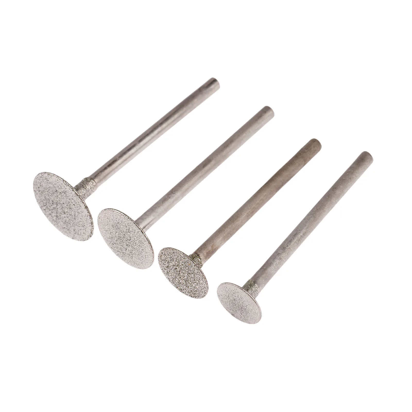 4Pcs Dremel Accesories Diamond Mounted Point Grinding Head Stone Jade Carving Polishing Engraving Tools 3mm Shank