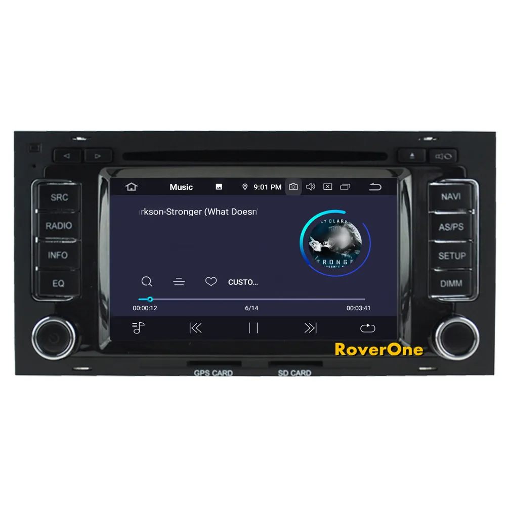 Perfect RoverOne Car Multimedia Player For Volkswagen Touareg T5 Multivan Android 9.0 Octa Core Radio DVD GPS Navigation Stereo Media 9
