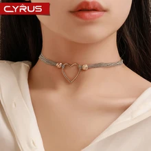 Корейский стиль многослойное ожерелье полые цепь с плетением «сердце» Для женщин Kettingen voor vrouwen Elegante женское ожерелье Роскошные ювелирные изделия