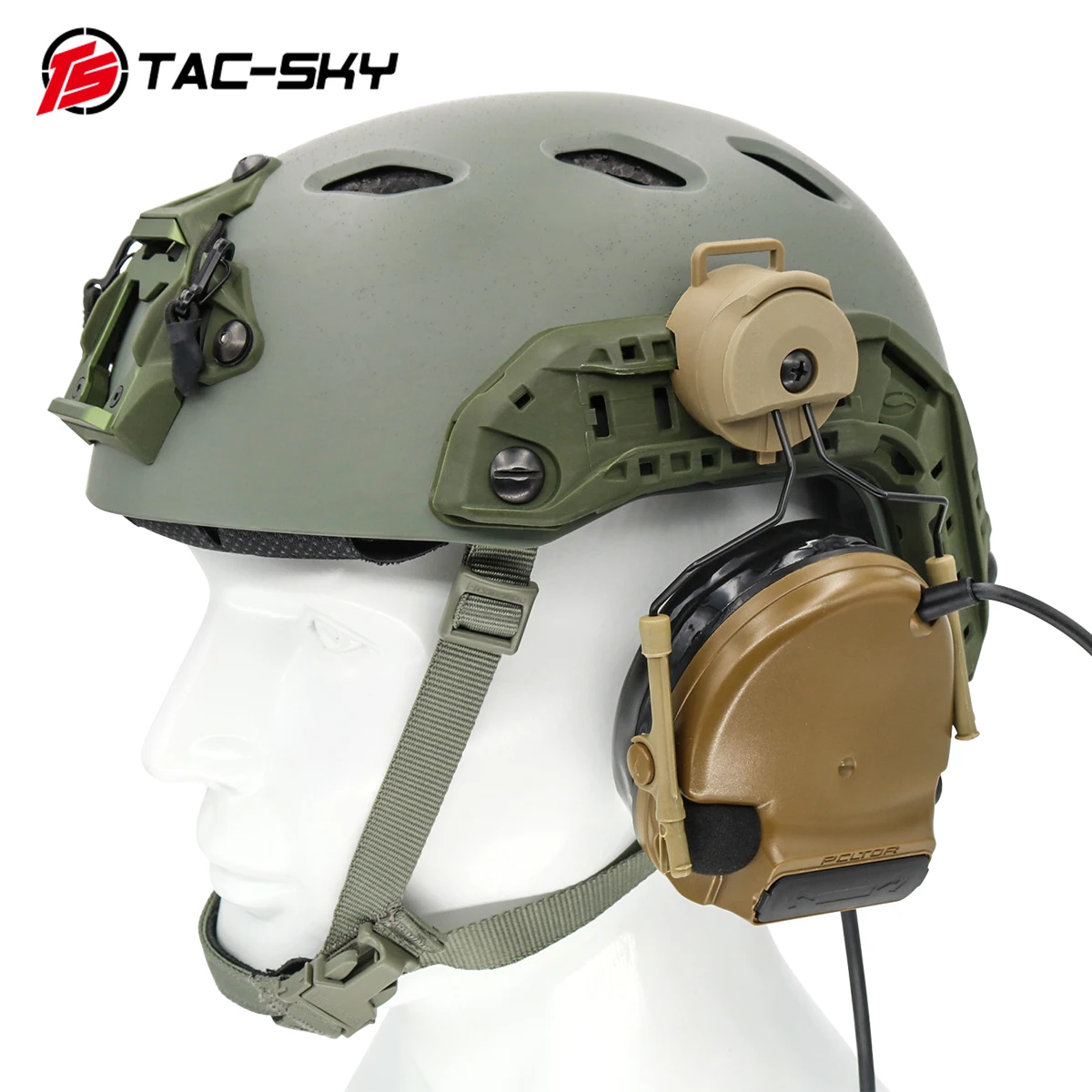 TMC Peltor Rail Adapter for ACR Tactical Fast Helmet Rail Comtac Headset Holder 