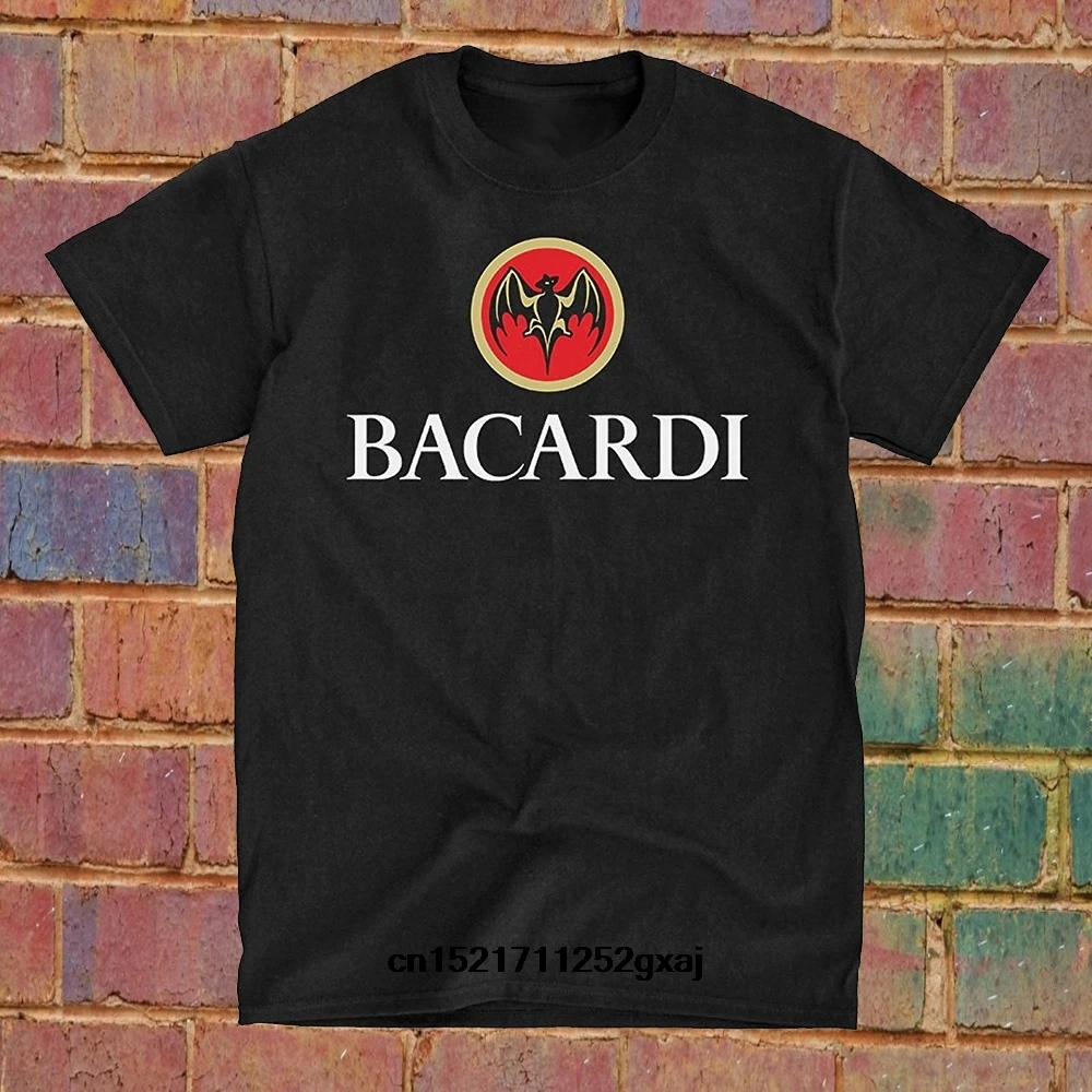 Мужская футболка с логотипом Bacardi черный топ новинка для мужчин| |