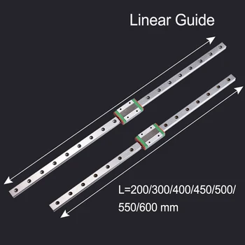 

3D Printer Parts Linear Guide MGN12C MGN12H L=200 300 400 450 500 550 600MM Linear Rail Slide CNC Parts With Linear Carriage