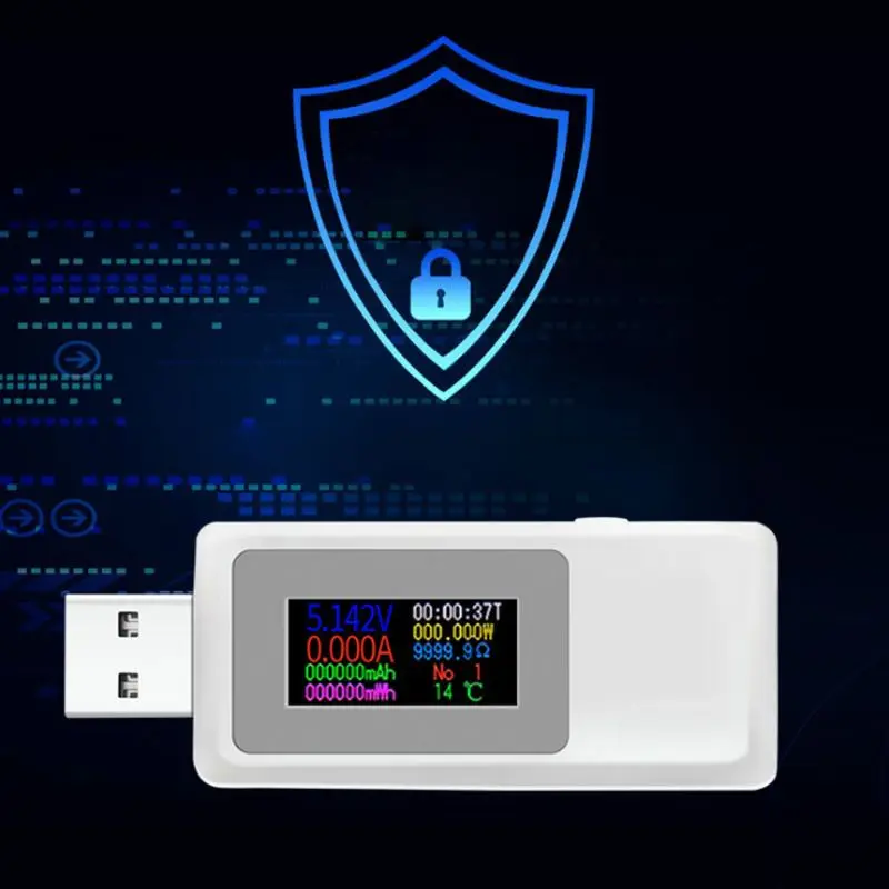 USB детектор вольтметр амперметр тестер напряжения измеритель тока C90A|Измерители