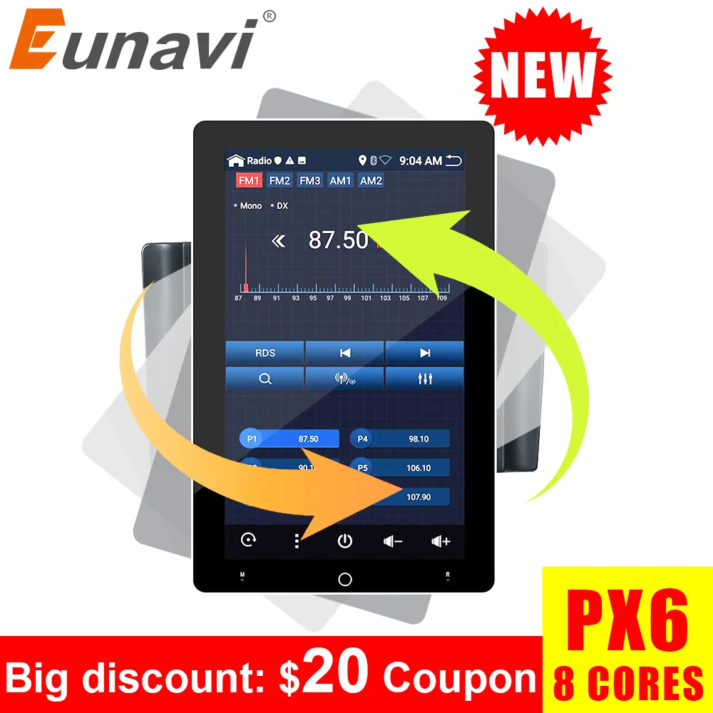 Eunavi 2 din auto radio dvd für universal stereo 2din ips TDA7851 große touch Elektrische dreh bildschirm multimedia-player gps 4G 64G Eunavi 2 din auto radio dvd für universal stereo 2din ips TDA7851 große touch Elektrische dreh bildschirm multimedia-player gps 4G 64G