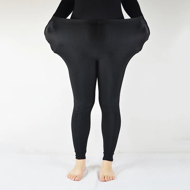 

YSDNCHI Large Size 7XL Spandex Shiny Leggings Women Solid Fluorescent Elasticity Casual Trousers 5XL Sporting 6XL Fitness Pants