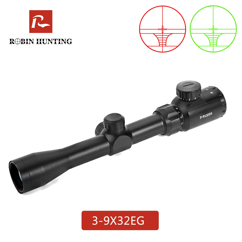 Прицел для винтовки Robin Hunting 3 9x32 4 16x40 оптический прицел 6 24x50 тактический красный
