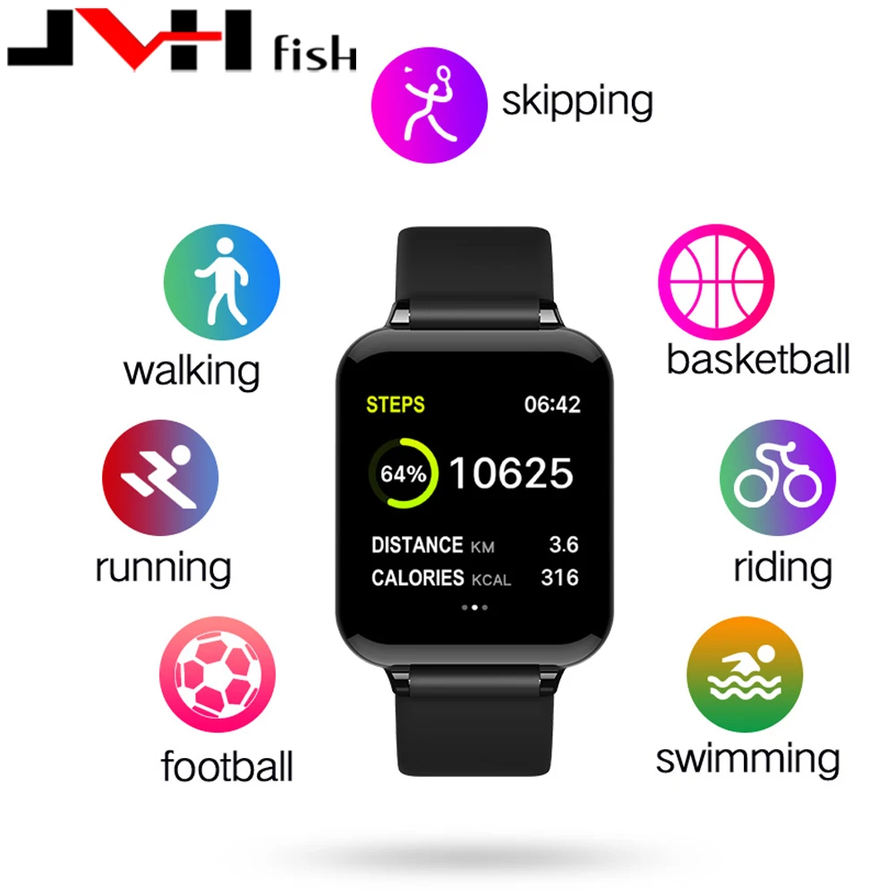 

B57 Smart Watch Pedometer Multiple Dials Heart Rate Fitness I5 Smartwatch Men Women For Apple Watch IOS Android