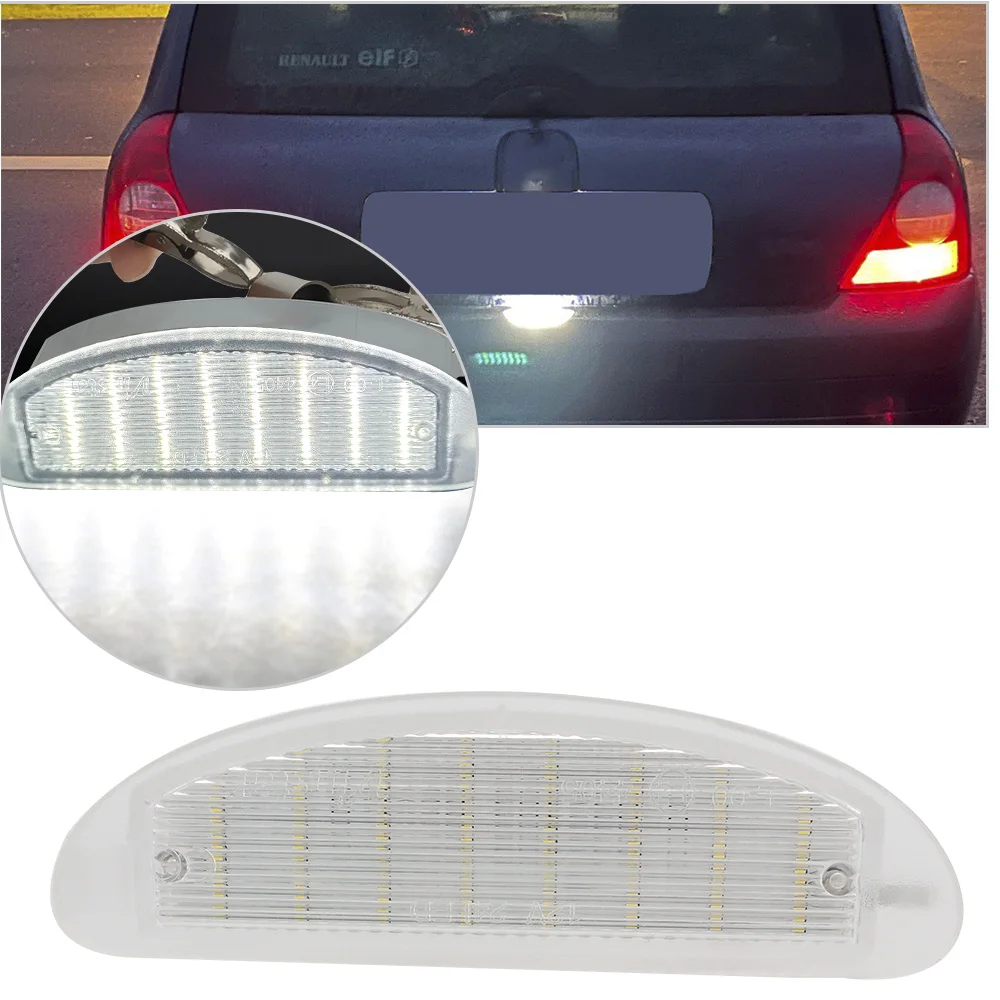 License Plate Light 7700410754 Car License Number Plate Lamp Light for Renault Clio II 1998-2005 