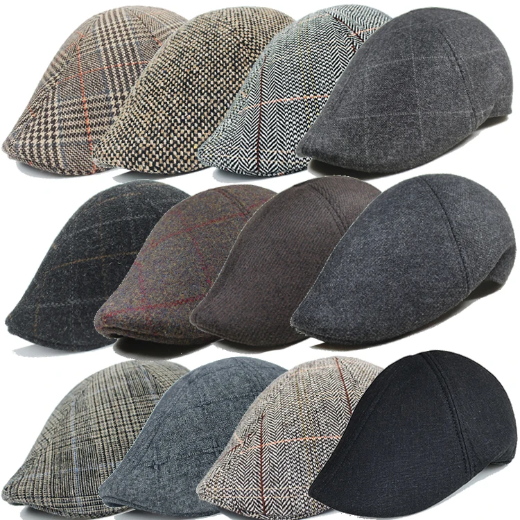 Men Berets Spring Autumn Casual Street Beret Hat Retro England Hat Wild Octagonal Cap Fashon Hats Caps