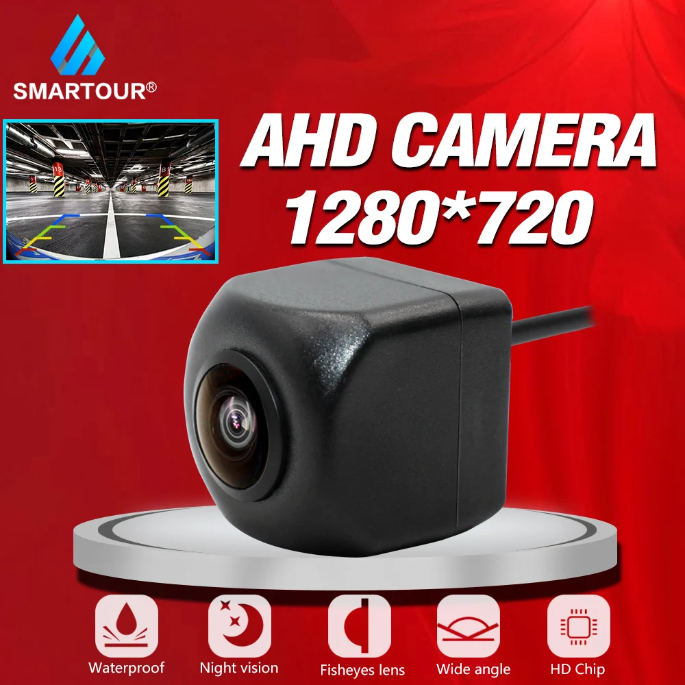 

Smartour Vehicle Rear Side View Camera Fish Eyes Len Night Vision Waterproof Car Reversing Wide angle Back Up Camera Universal