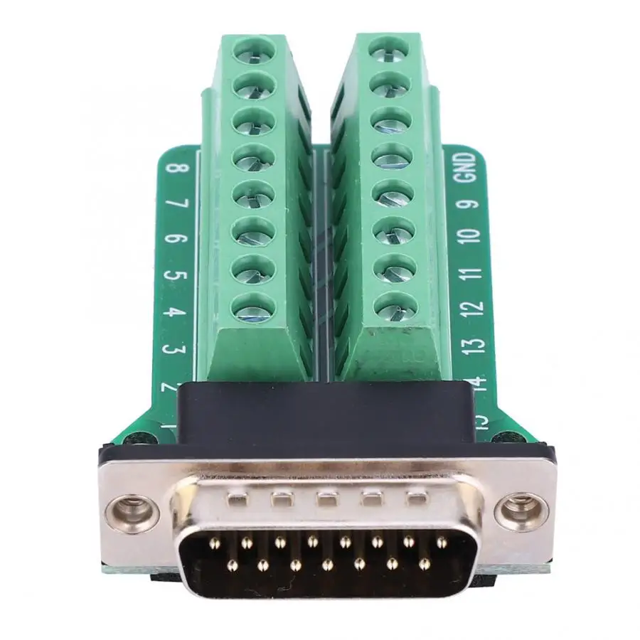 2 шт. DB15-G2-00 DB15 к Клеммная колодка доска Мужской Разъем клепки тип зуба кабельный терминал