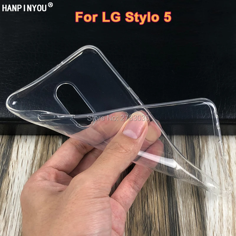 Для LG Stylo 5 6 2 "тонкий кристально прозрачный мягкий ТПУ чехол-накладка защитный