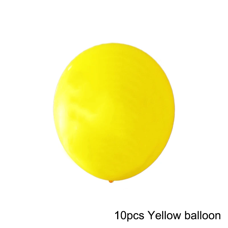 10 шт. вечерние латексные шары Микки Маус для взрослых на день рождения, украшения для детей, Globos Cumpleanos Infantiles, принадлежности для детского душа - Цвет: 10pcs 12inch yellow