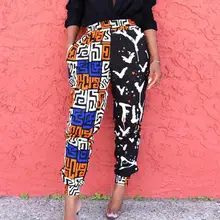 Женские повседневные штаны-шаровары уличная одежда с принтом Эластичная Высокая талия молния спортивные свободные длинные брюки спортивные брюки