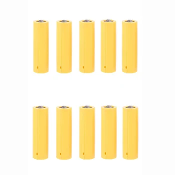 

10Pcs AA AAA Size Dummy Fake Battery Setup Shell Placeholder Cylinder Conductor
