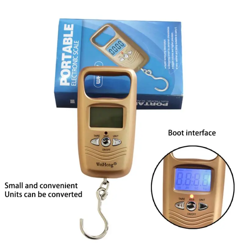 

Hanging Scale Pocket Portable LCD Digital Hanging Luggage Weighting Fishing Scale Portable Fishing Electronic Scale Tools 2020