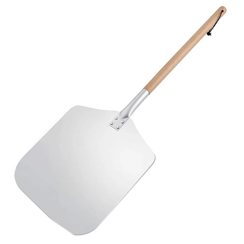 Square Pizza Peel Aluminum Pusher with Wooden Handle Bread the Base - Lifter | Игрушки и хобби
