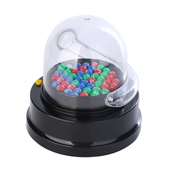 

Mini Lucky Number Picking Electric Lottery Machine Toy Kids Party Entertainment Bar ABS Board Game Shake Bingo KTV