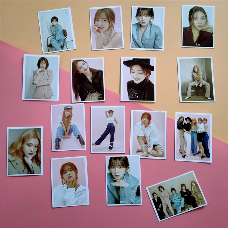 Альбом для девочек KPOP красного цвета 16 шт./компл. фотооткрытка из ПВХ Самодельные