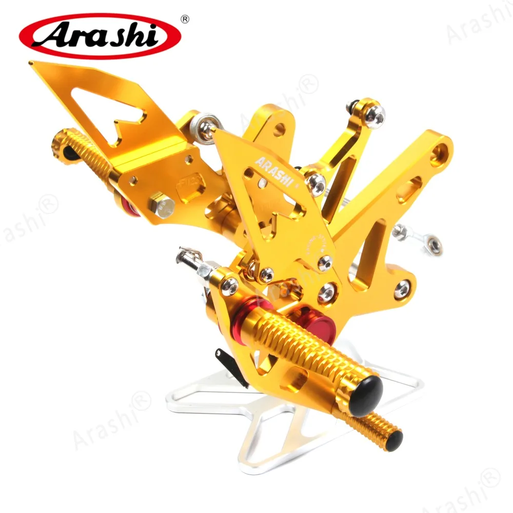 Arashi CNC регулируемая подножка для KAWASAKI Ninja 400- мотоциклиста Rearset подножки NINJA400