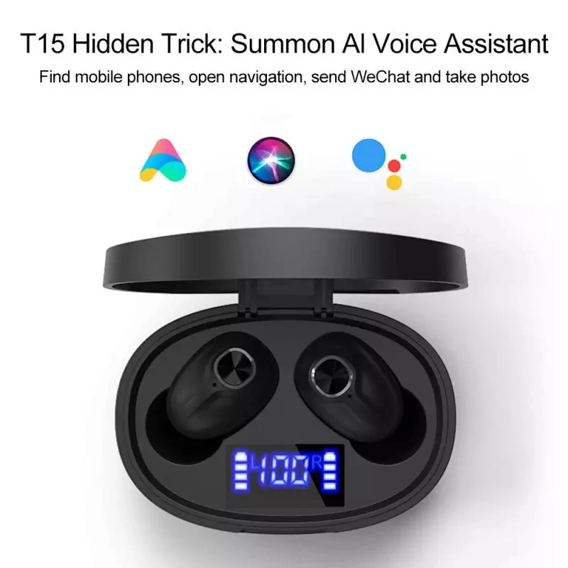 Wireless Bluetooth V5 0 Earbuds w LED display Charging Case for Xiaomi iPhone Samsung Sony etc Android Phones Handsfree Earphone